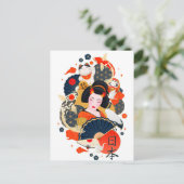 Cute Japan Briefkaart (Staand voorkant)