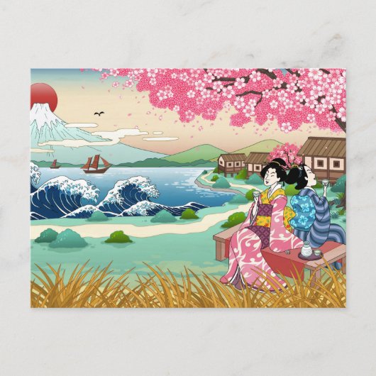 Cute Japan Briefkaart (Voorkant)