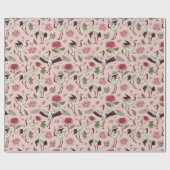 Cute japanese Crane-vogel cadeau schattige zomer Cadeaupapier (Vlak)