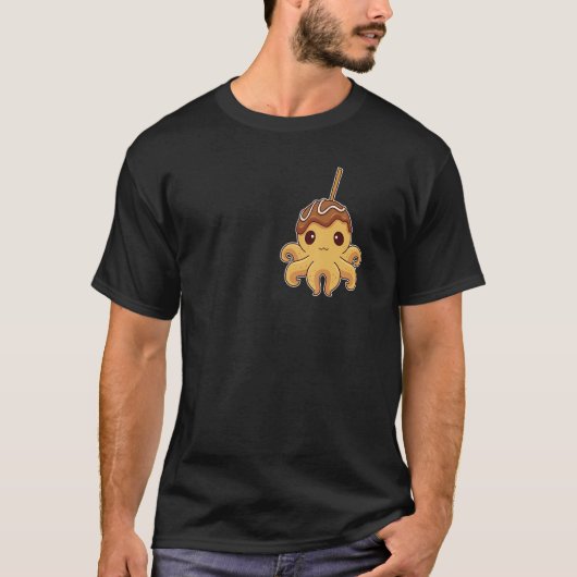 Cute Japanese Octopus Takoyaki T-shirt (Voorkant)