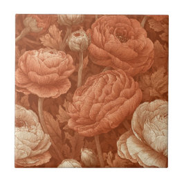 Cute Japanese Ranunculus  Tiles  For Spa-Style  Tegeltje