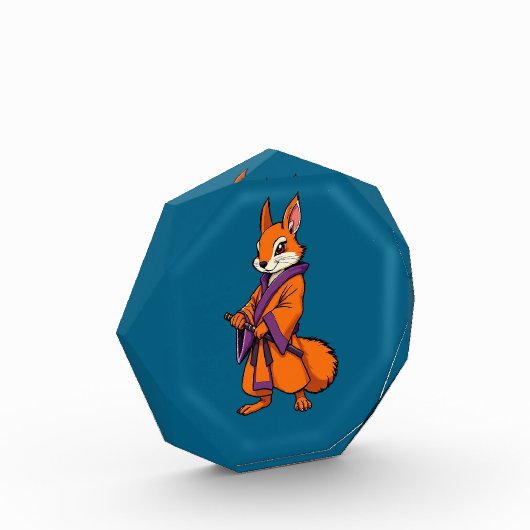 Cute Japanese Samurai Squirrel Fotoblokken (Links)