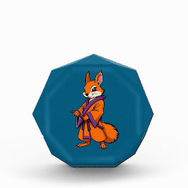 Cute Japanese Samurai Squirrel Fotoblokken