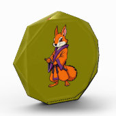 Cute Japanese Samurai Squirrel Fotoblokken (Links)