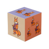 Cute Japanese Samurai Squirrel Kubus (Voorkant hoekig)