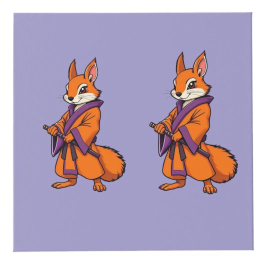 Cute Japanese Samurai Squirrel Kubus (Top)