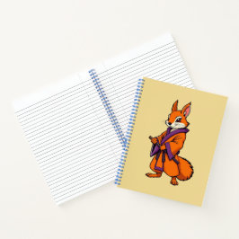 Cute Japanese Samurai Squirrel Notitieboek