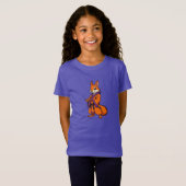 Cute Japanese Samurai Squirrel T-shirt (Voorkant volledig)
