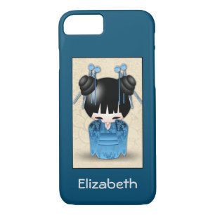 Cute Japans Kokeshi Doll op maat Case-Mate iPhone Case