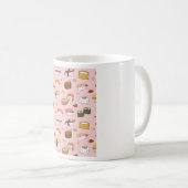 Cute Japans Sushi Pattern Koffiemok (Voorkant rechts)