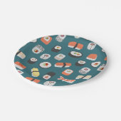Cute Japans Sushi Pattern Papieren Bordje (Gekanteld)