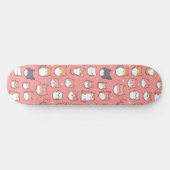 Cute Japanse Animekattenpatroon Skateboard (Horizontaal)