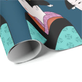 Cute Japanse Geisha Cadeaupapier (Rol Hoek)