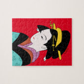 Cute Japanse Geisha Legpuzzel (Horizontaal)