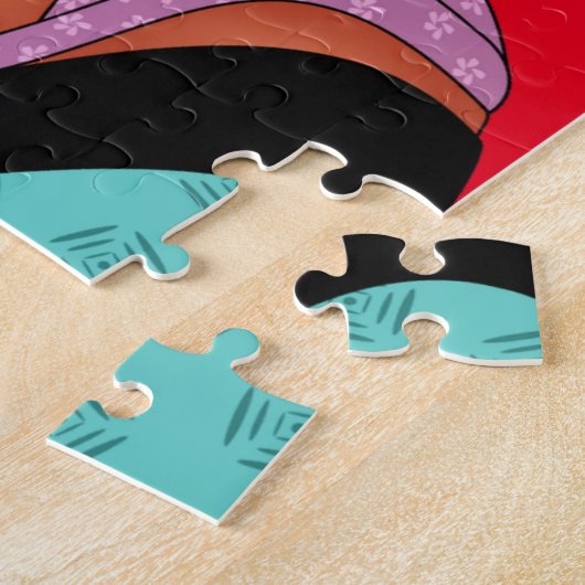 Cute Japanse Geisha Legpuzzel (Zijkant)