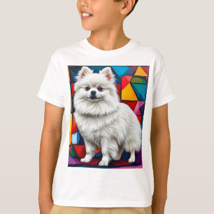 Cute Japanse Spitz-hondenportret T-shirt