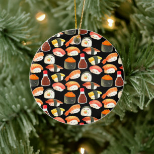 Cute Japanse Sushi Keramisch Ornament