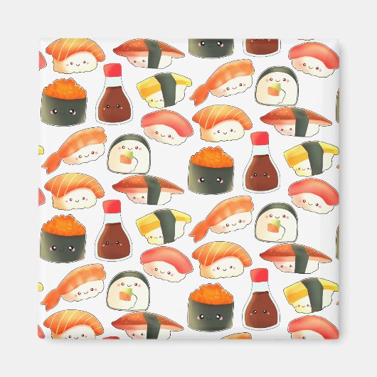 Cute Japanse Sushi Magneet (Voorkant)