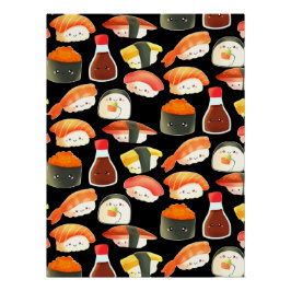Cute Japanse Sushi Perfect Poster