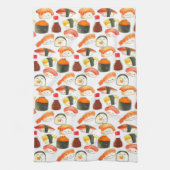 Cute Japanse Sushi Theedoek (Verticaal)