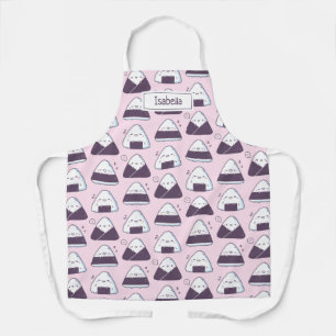 Cute Japanse Voedsel Onigiri Rijstballen Patroon R Schort