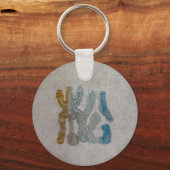 Cute Japanse Zwarte Katten Patchwork Sleutelhanger (Achterkant)
