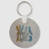Cute Japanse Zwarte Katten Patchwork Sleutelhanger (Achterkant)