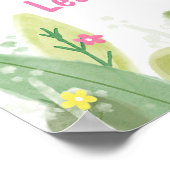 Cute jarig welkomstwoord op feestelijk pet poster (Hoek)