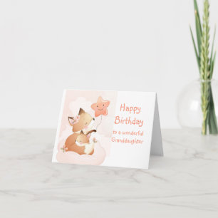 Cute Je bent een Star Fox Fun Birthday Kleindochte Kaart