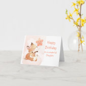 Cute Je bent een sterrenvos Fun Birthday Daughter Kaart (Gele Bloem)