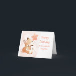 Cute Je bent een sterrenvos Fun Birthday Daughter Kaart<br><div class="desc">Cute Little Fox Animal en inside quote: "Je bent op elke manier een ster en ik hou meer van je elke dag." Birthday Daughter</div>