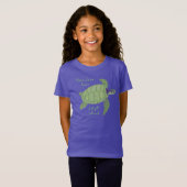 Cute Jekyll Island Florida Zee Turtle T-Shirt (Voorkant volledig)