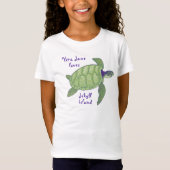 Cute Jekyll Island Florida Zee Turtle T-shirt (Voorkant)
