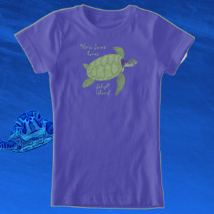 Cute Jekyll Island Florida Zee Turtle T-Shirt