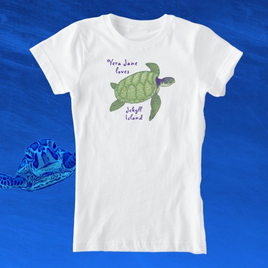 Cute Jekyll Island Florida Zee Turtle T-shirt