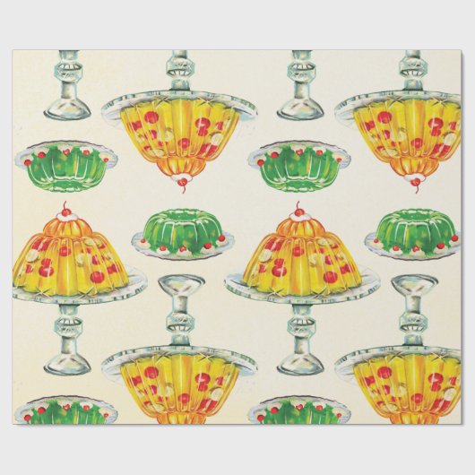 Cute  Jello Mold Pattern Cadeaupapier (Vlak)