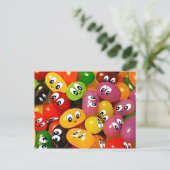 Cute Jelly Bean Briefkaart (Staand voorkant)