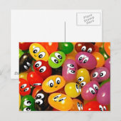 Cute Jelly Bean Briefkaart (Voorkant / Achterkant)