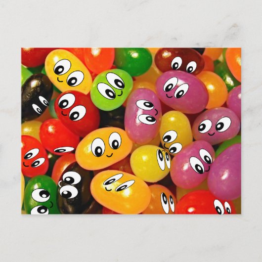 Cute Jelly Bean Briefkaart (Voorkant)