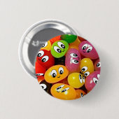 Cute Jelly Bean Ronde Button 5,7 Cm (Voorkant /achterkant)