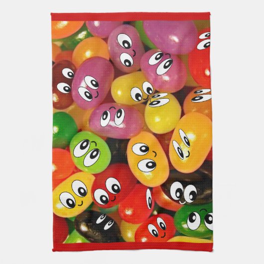 Cute Jelly Bean Theedoek (Verticaal)
