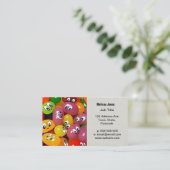 Cute Jelly Bean Visitekaartje (Staand voorkant)