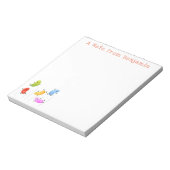 Cute jellybeans springende cartoon illustratie notitieblok (Linkerzijde)