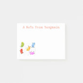 Cute jellybeans springende cartoon illustratie post-it® notes (Voorkant)