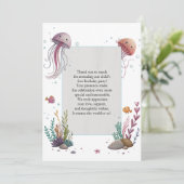 Cute Jellyfish Bedankkaart (Staand voorkant)