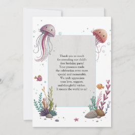 Cute Jellyfish Bedankkaart