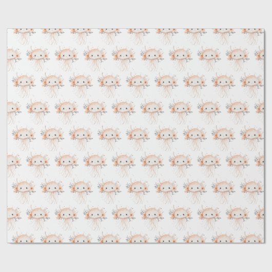 Cute Jellyfish Cadeaupapier (Vlak)