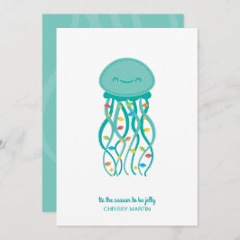 Cute Jellyfish kerstKaart