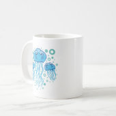 Cute Jellyfish Koffiemok (Voorkant links)