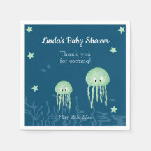 Cute Jellyfish Neutral Personalized Baby shower